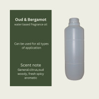 500ml / 1 Liter Oud Wood and Bergamot Water Soluble Fragrance Oil Water Based Oil
